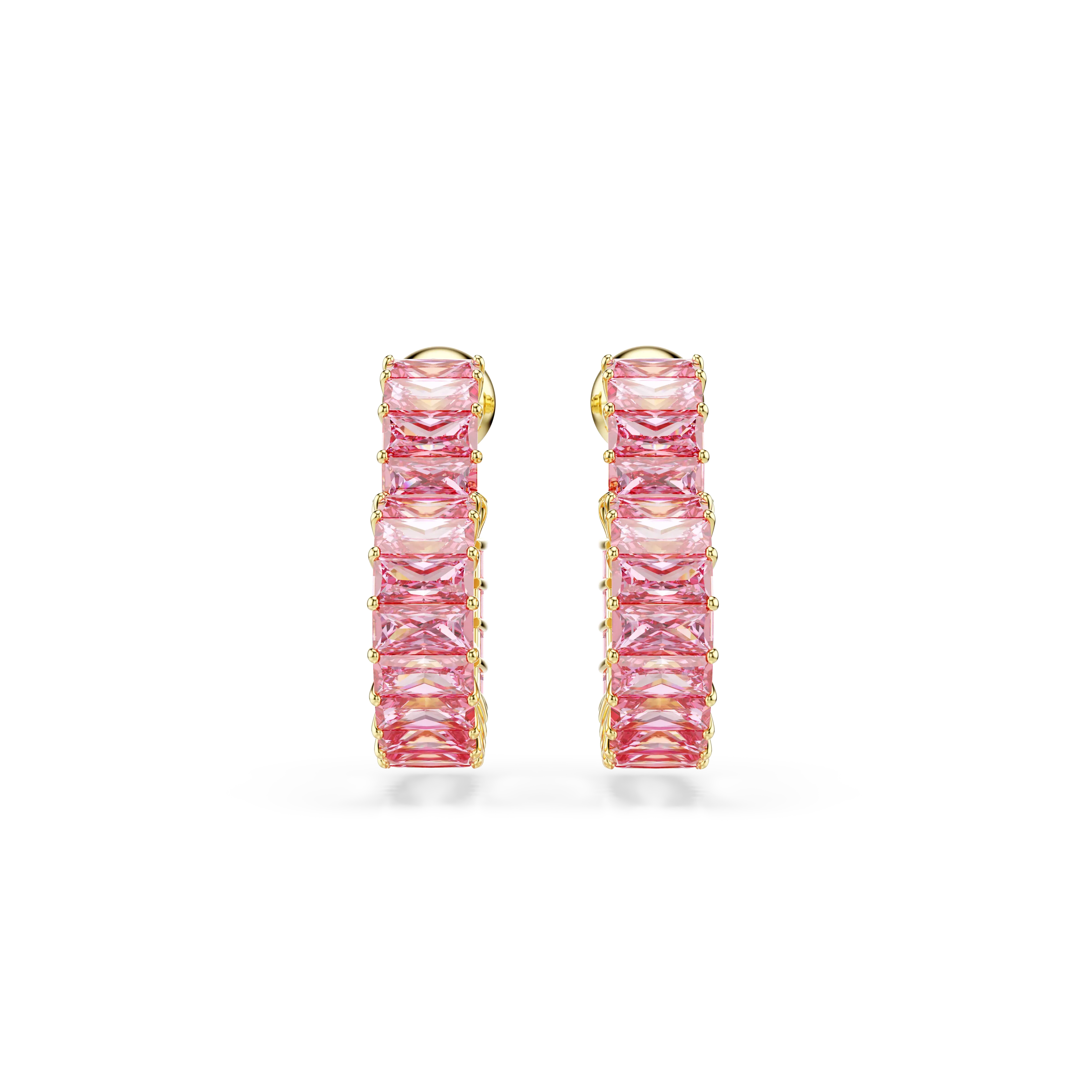 matrix-hoop-earrings-baguette-cut-heart-small-pink-gold-tone-plated-swarovski-5706340-2.webp
