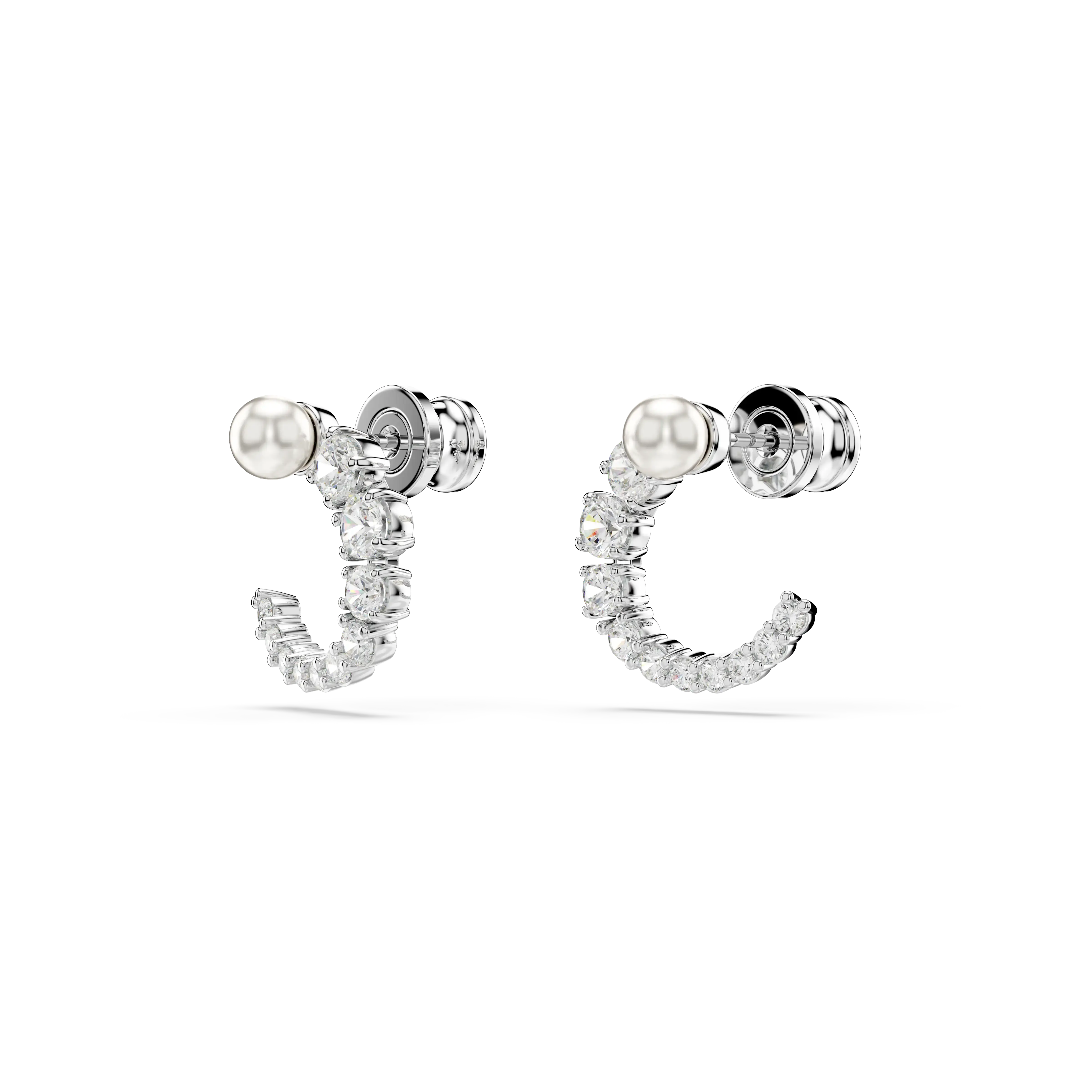 matrix-hoop-earrings-crystal-pearl-round-cut-white-rhodium-plated-swarovski-5692260-3.webp