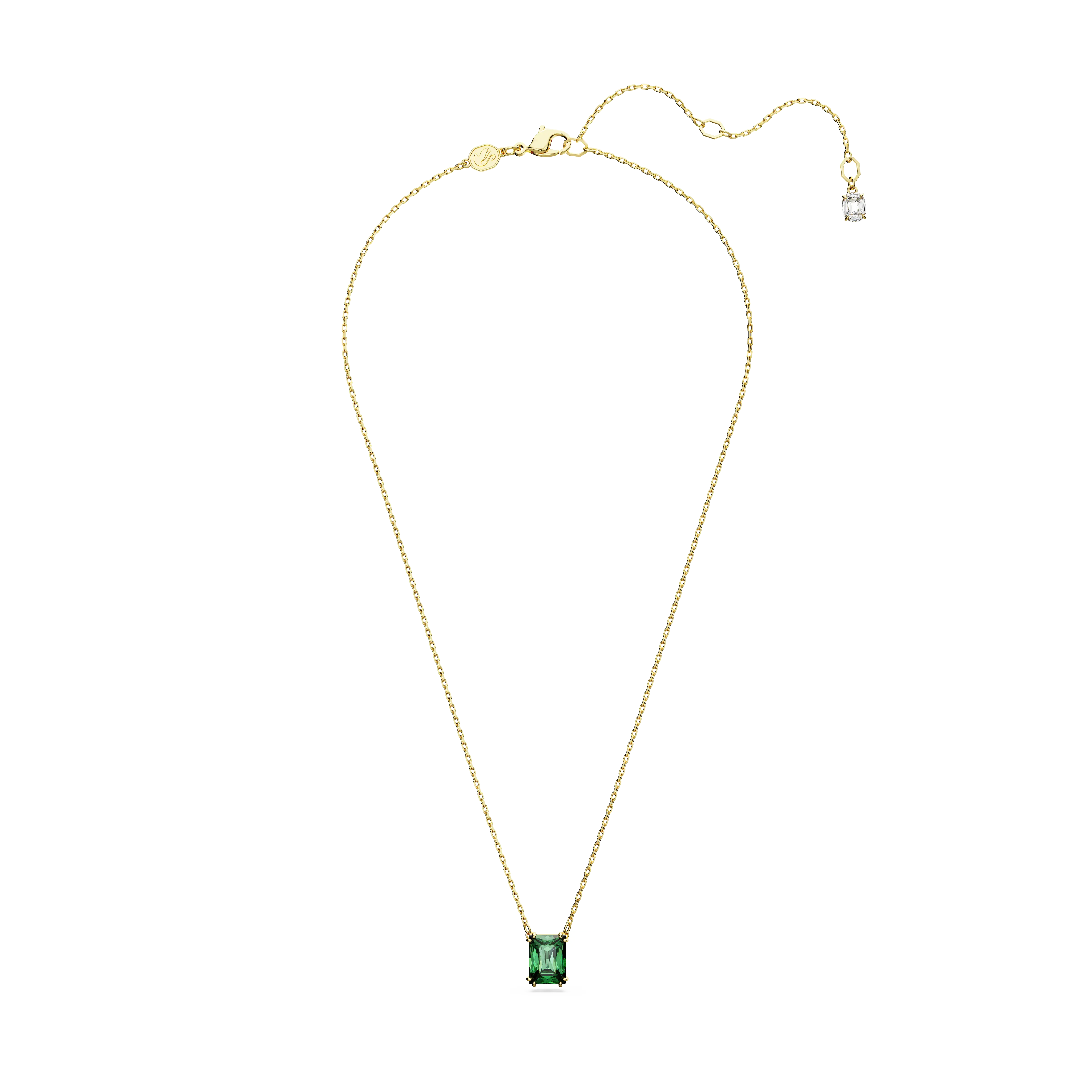 matrix-pendant-rectangular-cut-green-gold-tone-plated-swarovski-5677141-2.webp