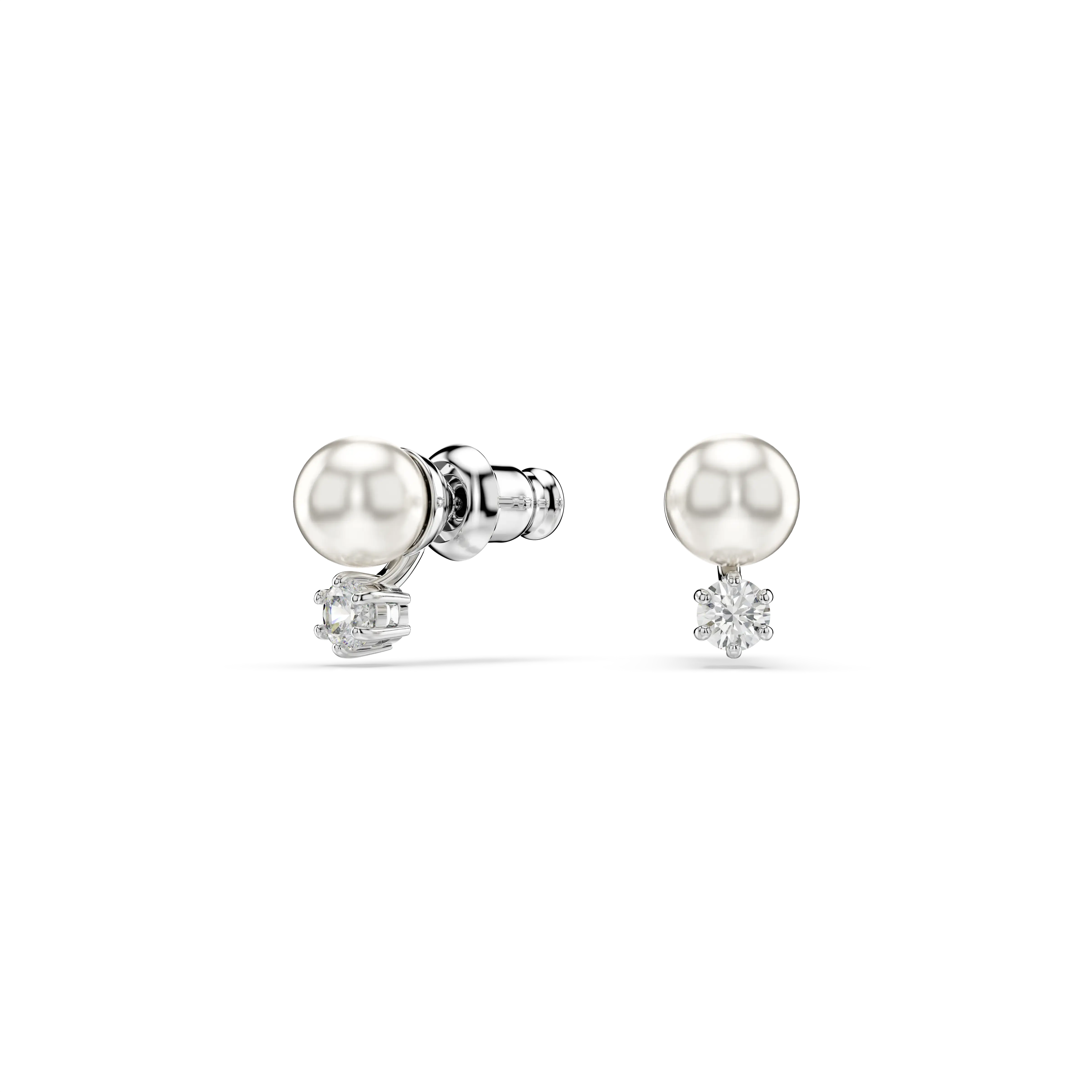 matrix-stud-earrings-crystal-pearl-round-cut-white-rhodium-plated-swarovski-5694225-2.webp