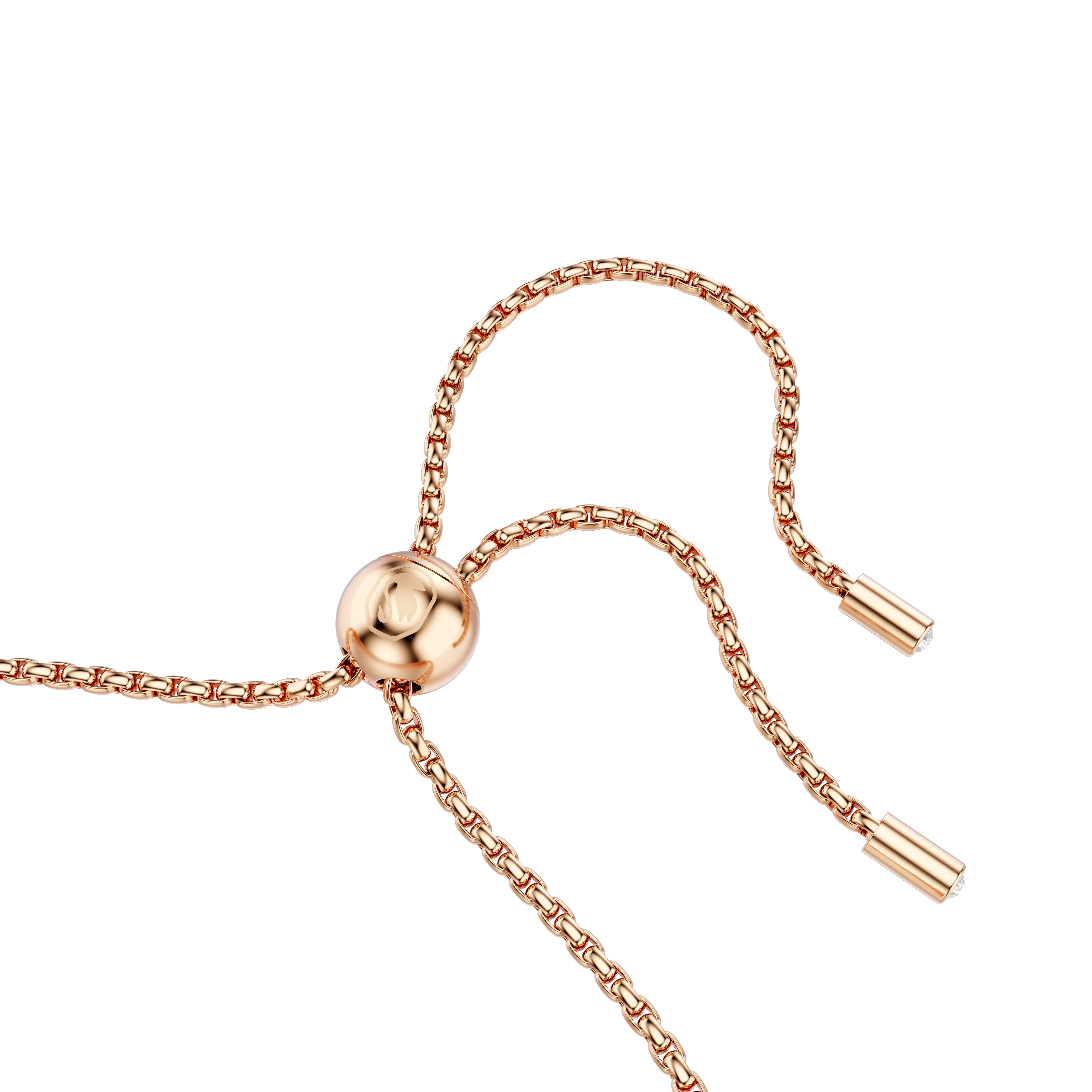 matrix-tennis-bracelet-round-cut-white-rose-gold-tone-plated-swarovski-5677823-3.webp