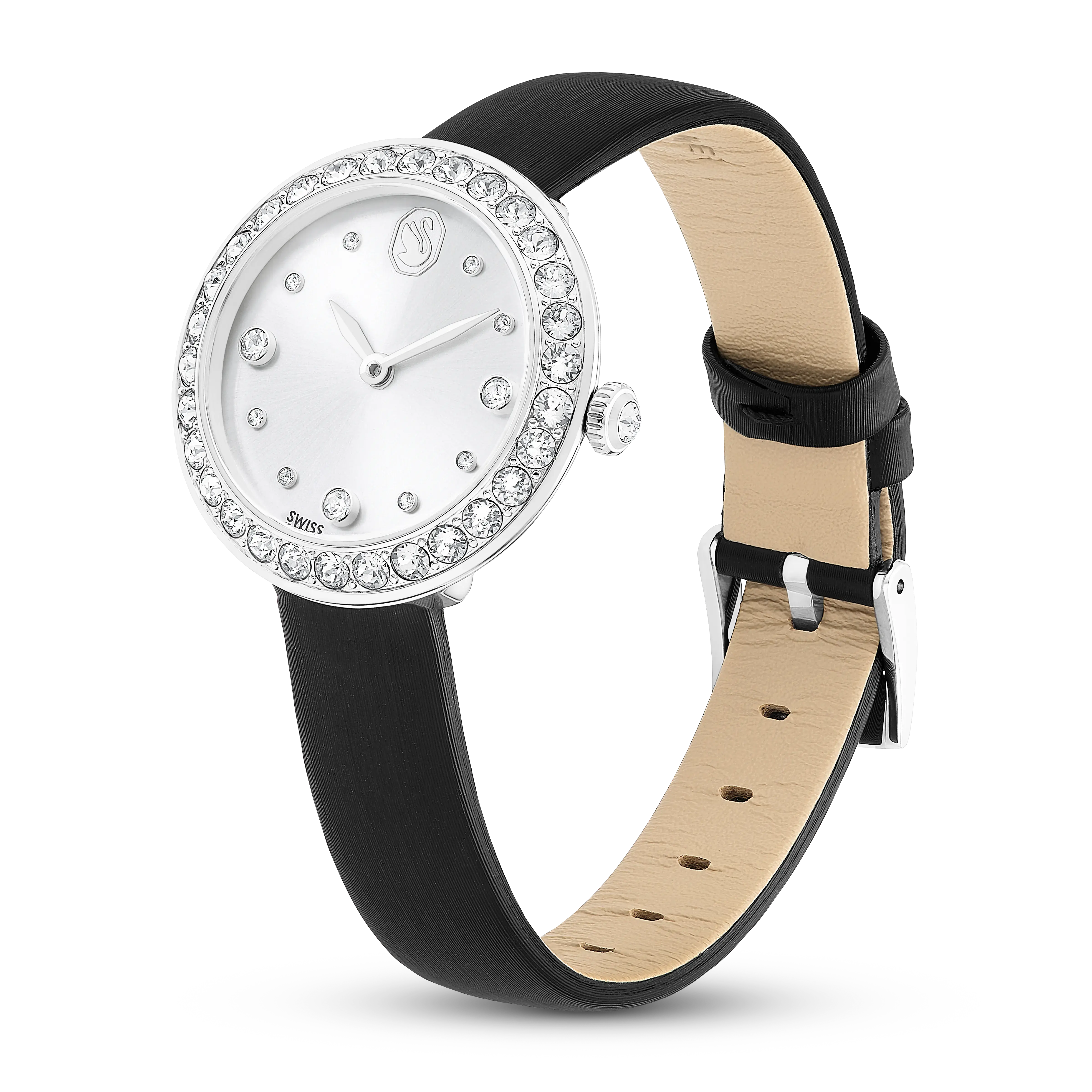 Matrix Tennis watch Swiss Made/Leather strap/Black/Stainless Steel