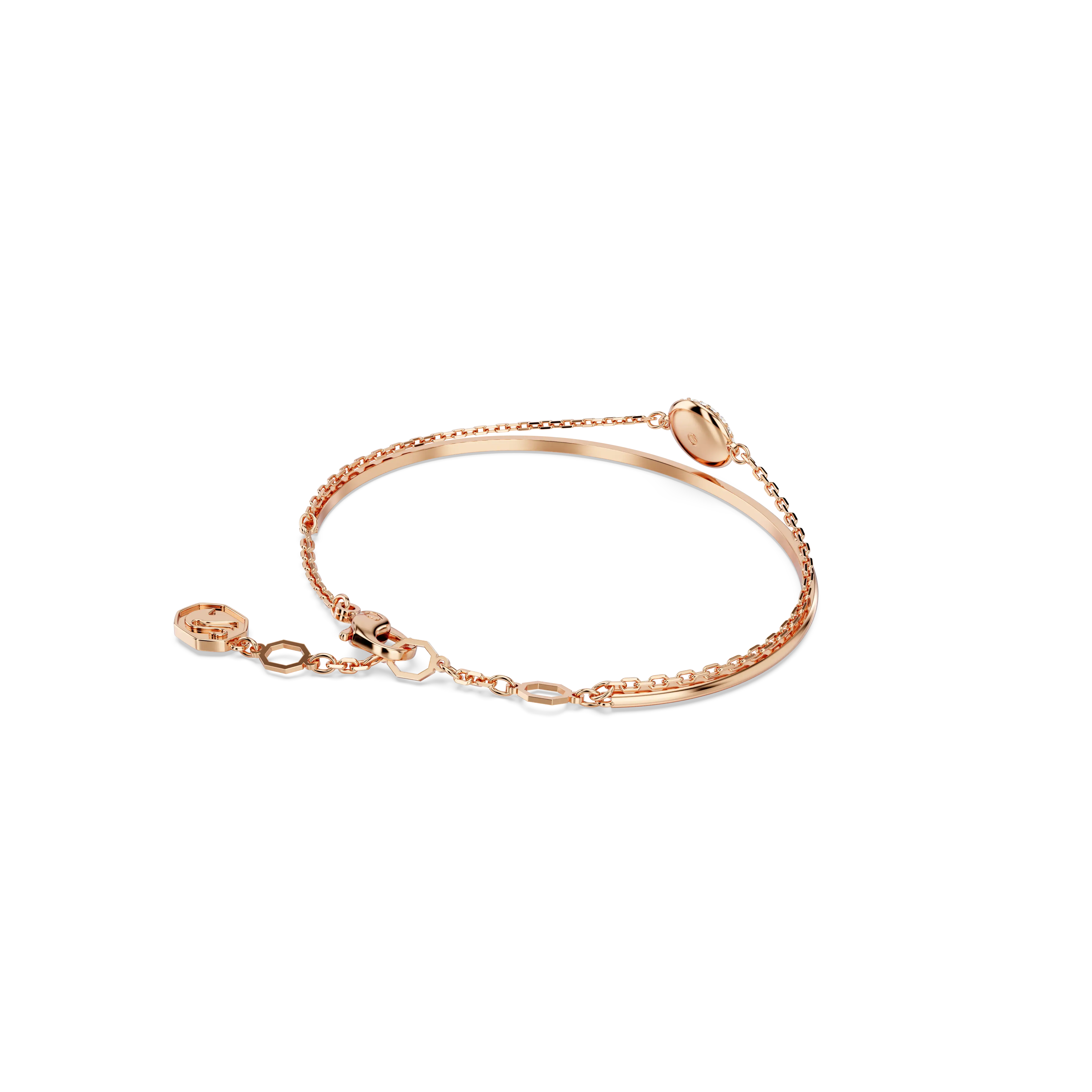 meteora-bangle-white-rose-gold-tone-plated-swarovski-5683452-4.webp
