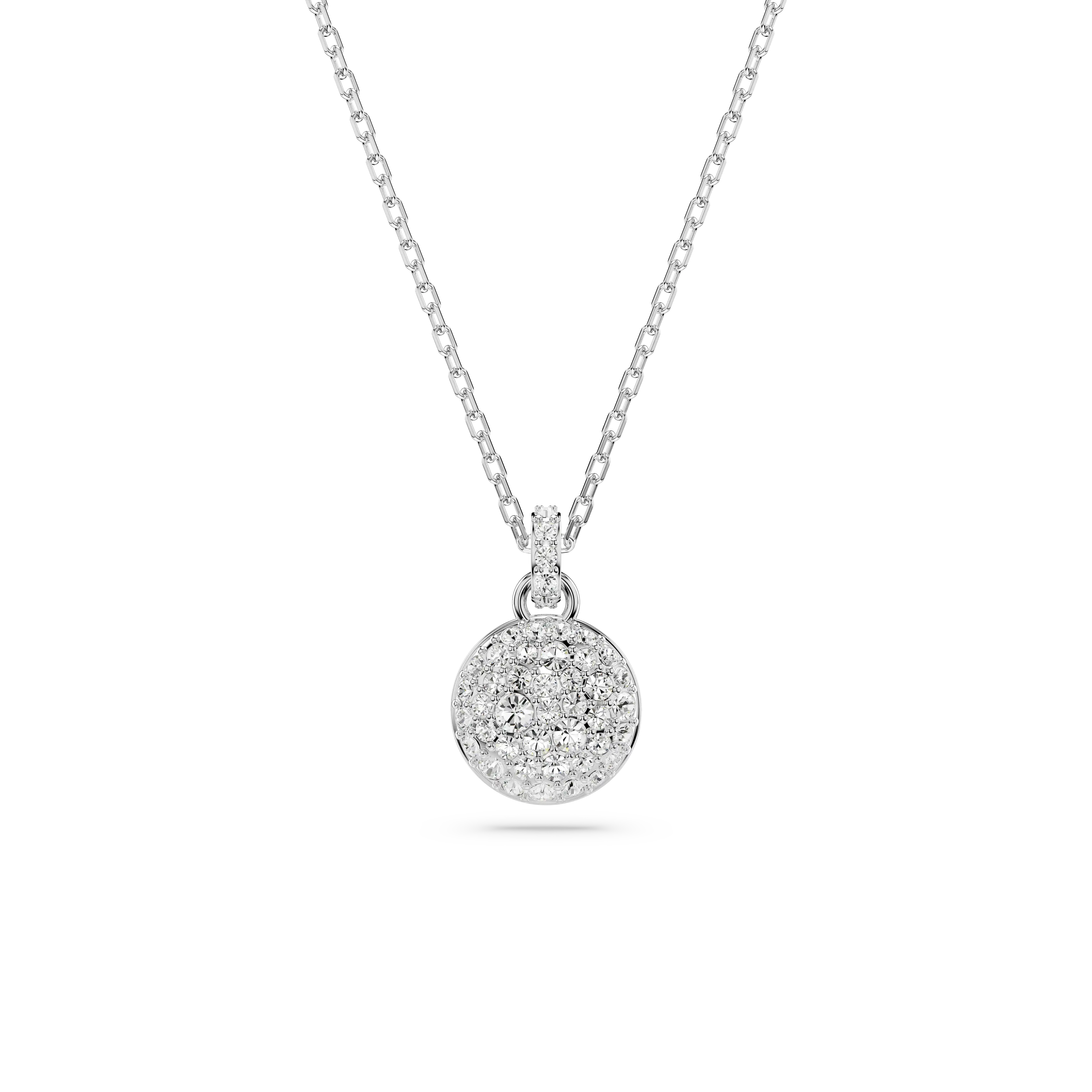 Meteora pendant White/Rhodium plated