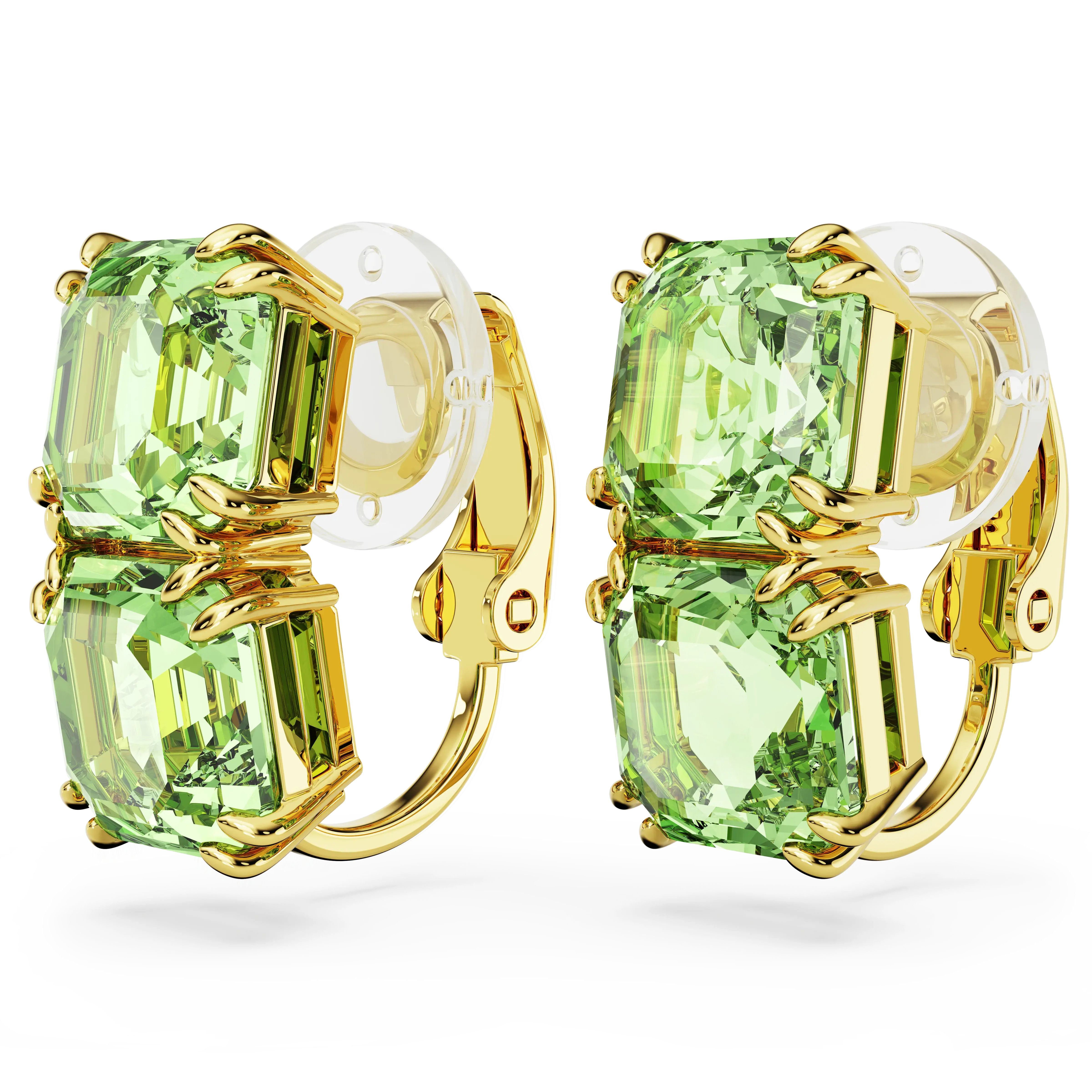 millenia-clip-earrings-square-cut-green-gold-tone-plated-swarovski-5654559-3.webp