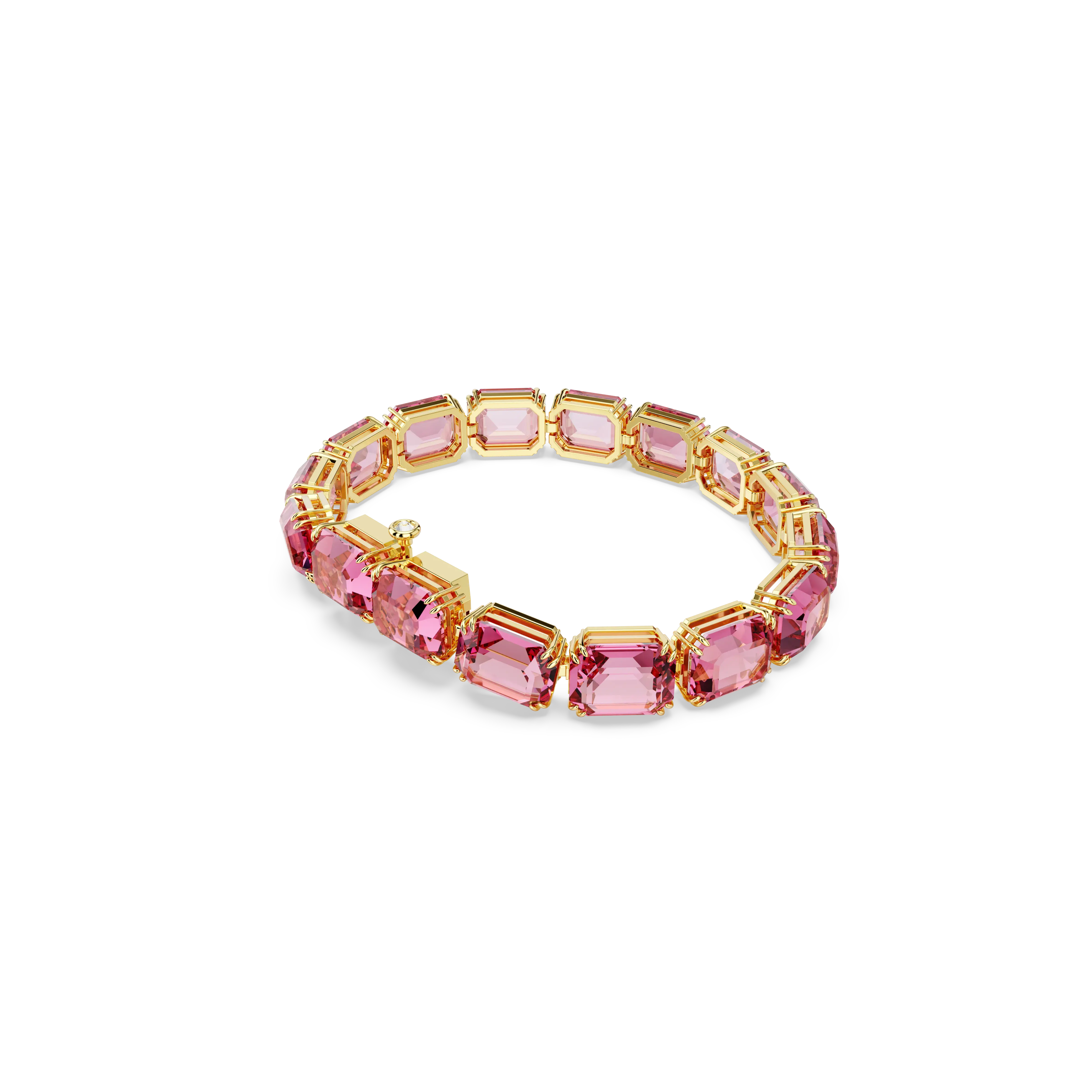 millenia-tennis-bracelet-octagon-cut-pink-gold-tone-plated-swarovski-5683428-4.webp