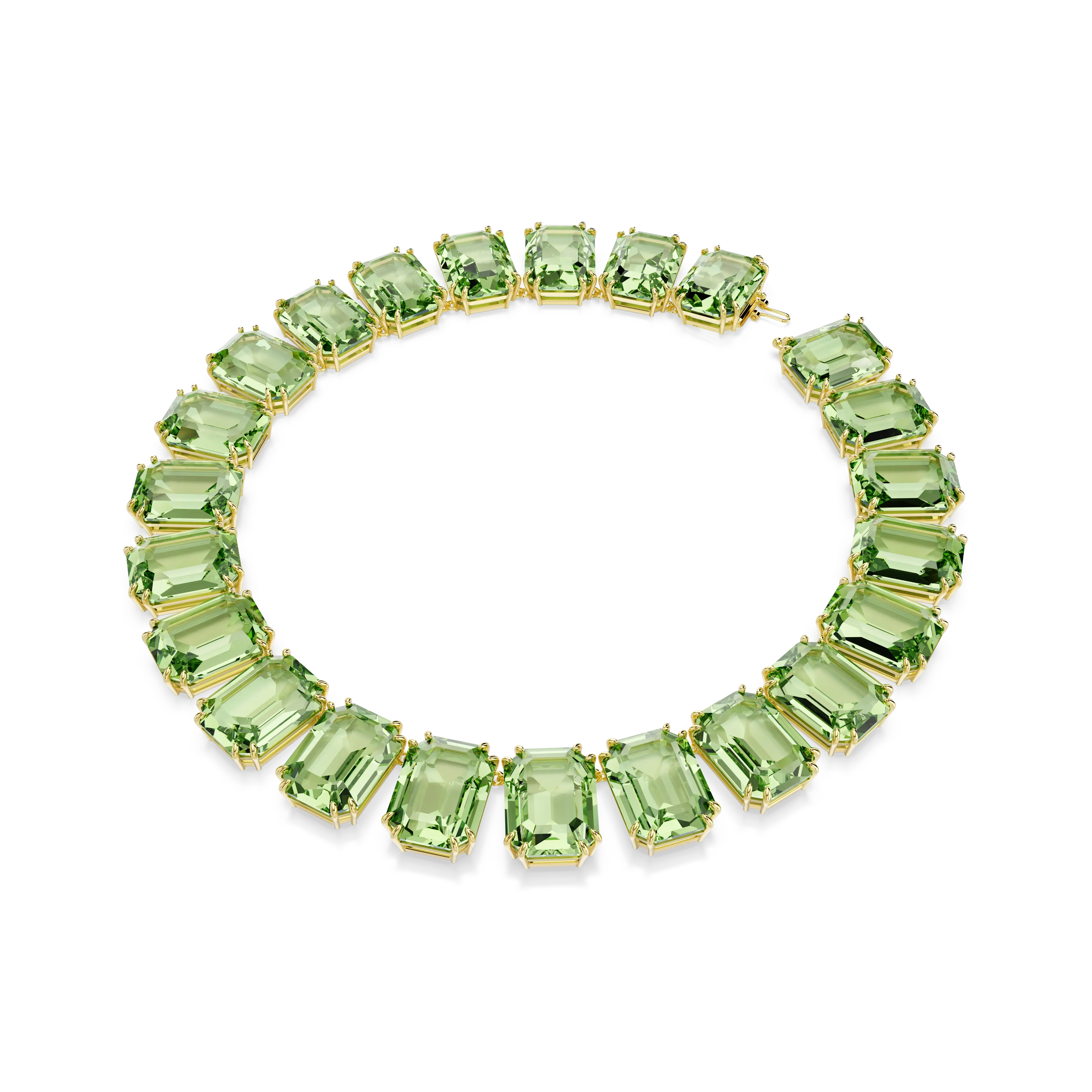 millenia-tennis-necklace-oversized-crystals-octagon-cut-green-gold-tone-plated-swarovski-5598261-2.webp