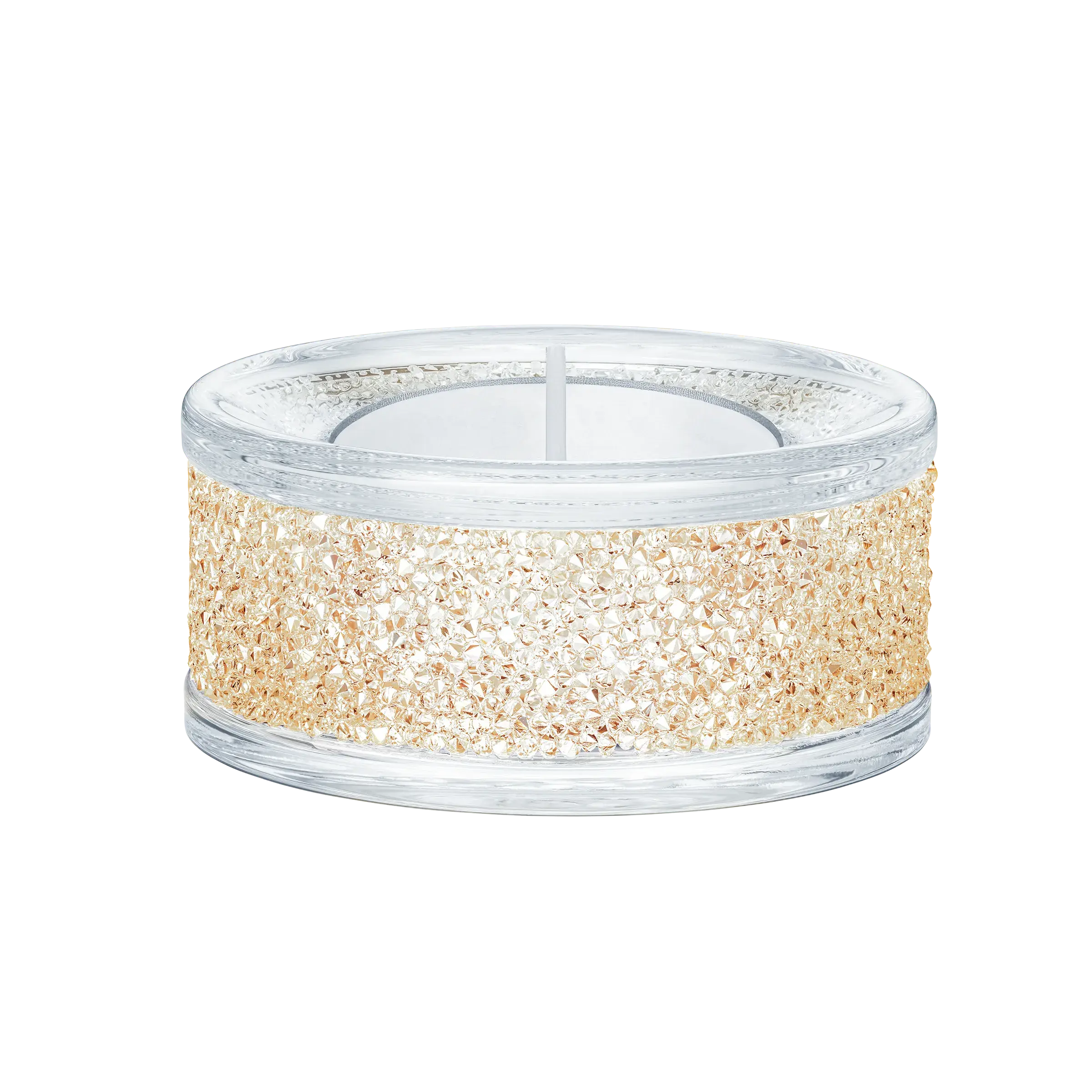 Shimmer tea light holder Gold tone