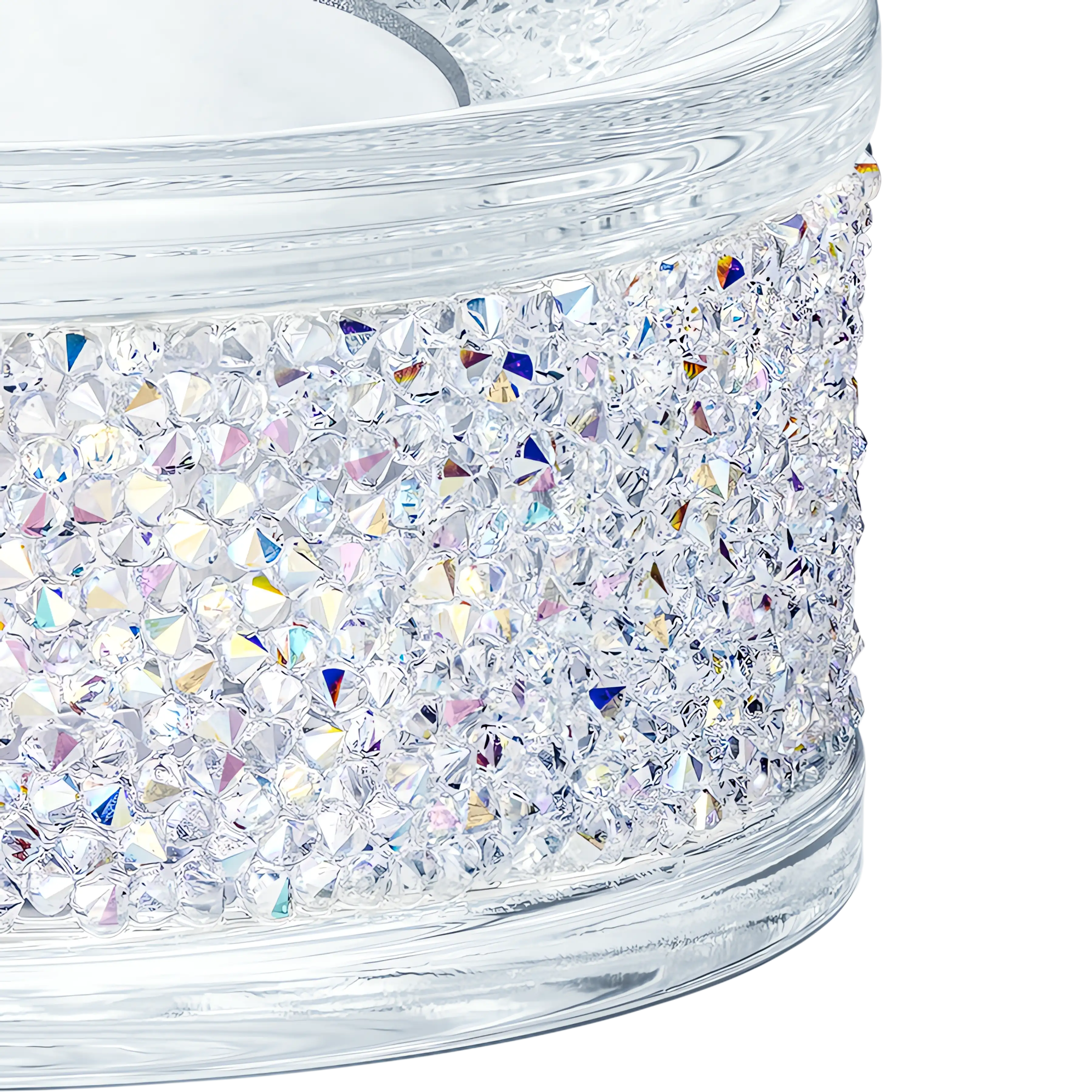 Shimmer tea light holder Purple