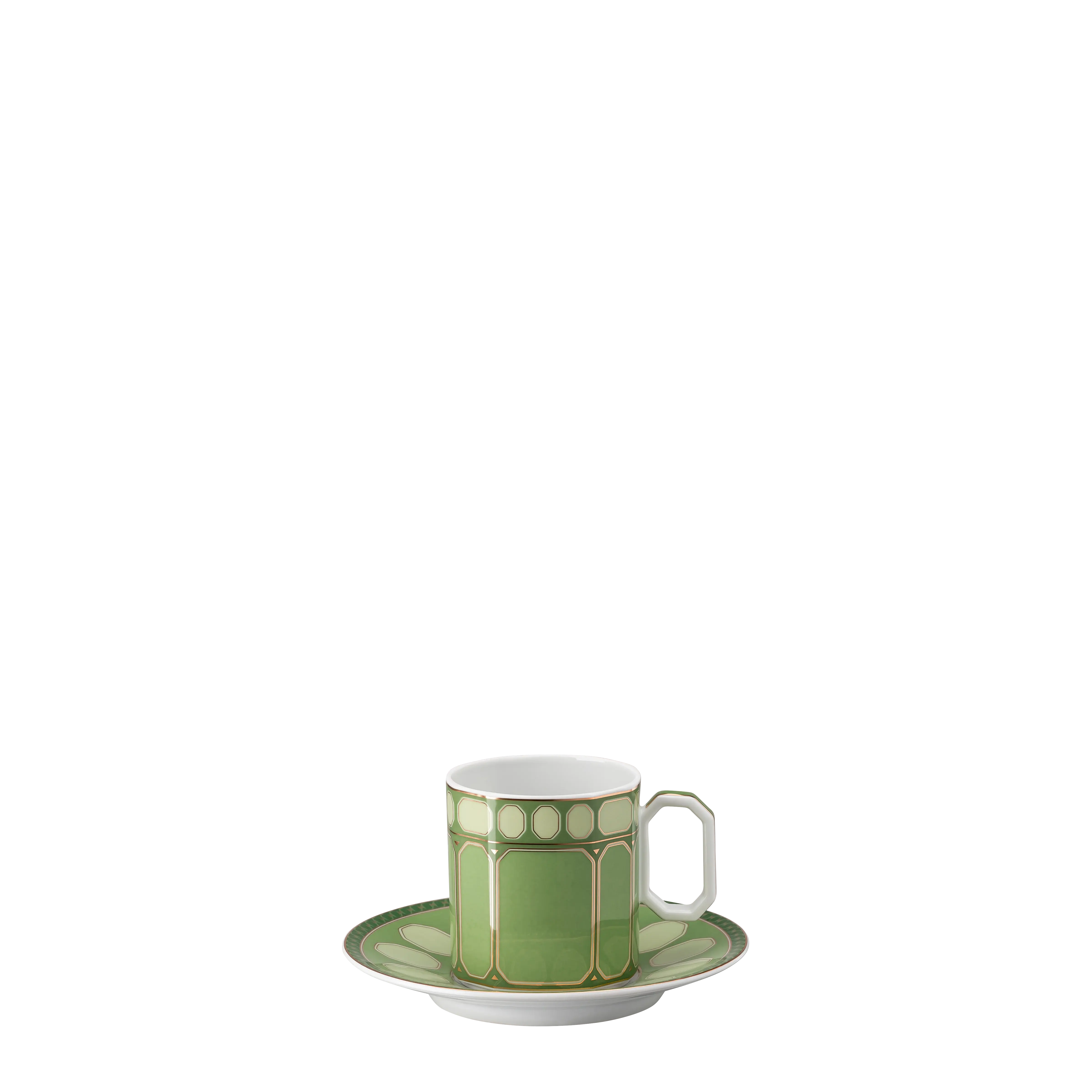 Signum coffee cup with saucer Porcelain/Green