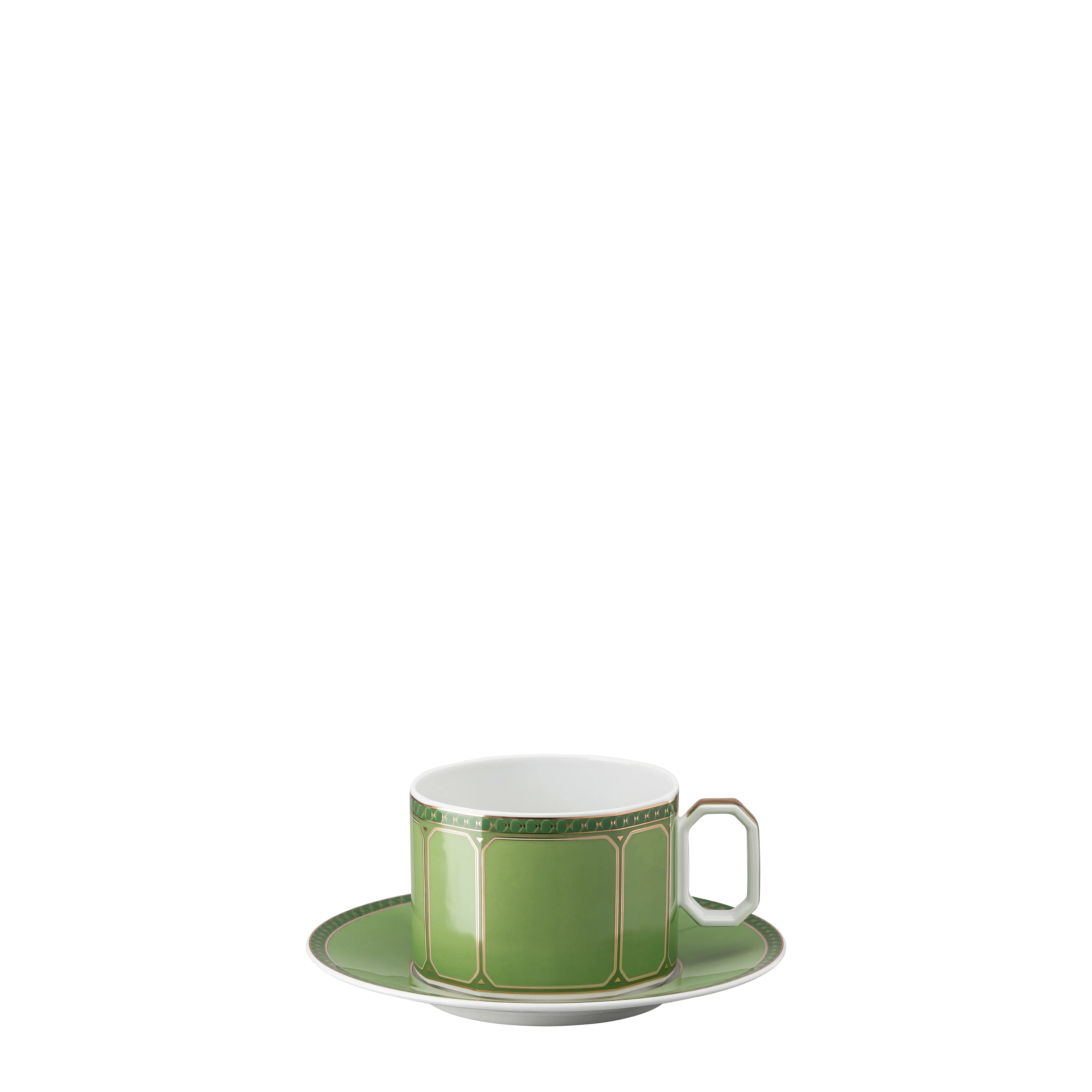 Signum cup with saucer Porcelain/Green
