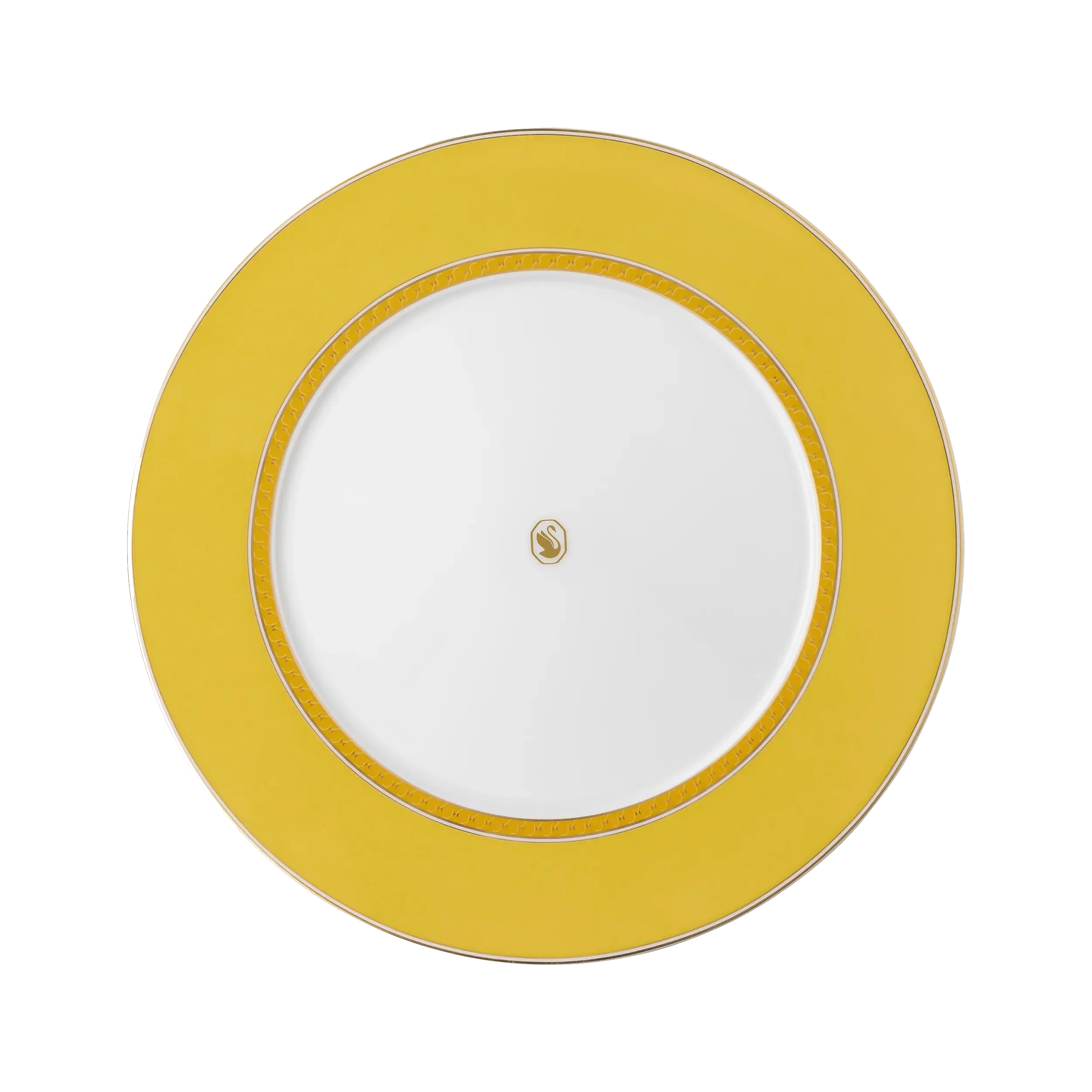 Signum dinner plate Porcelain/Yellow