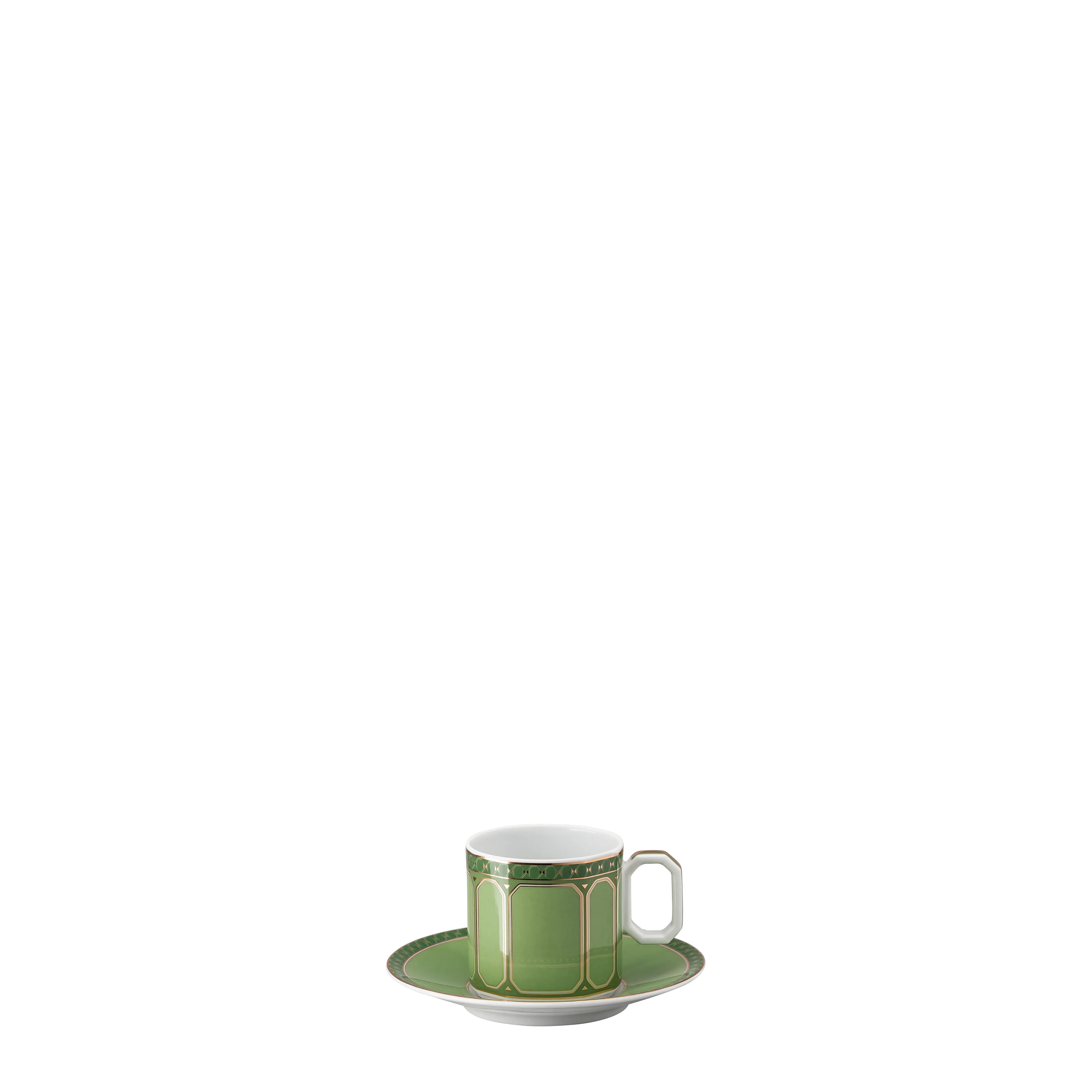 Signum espresso cup with saucer Porcelain/Green