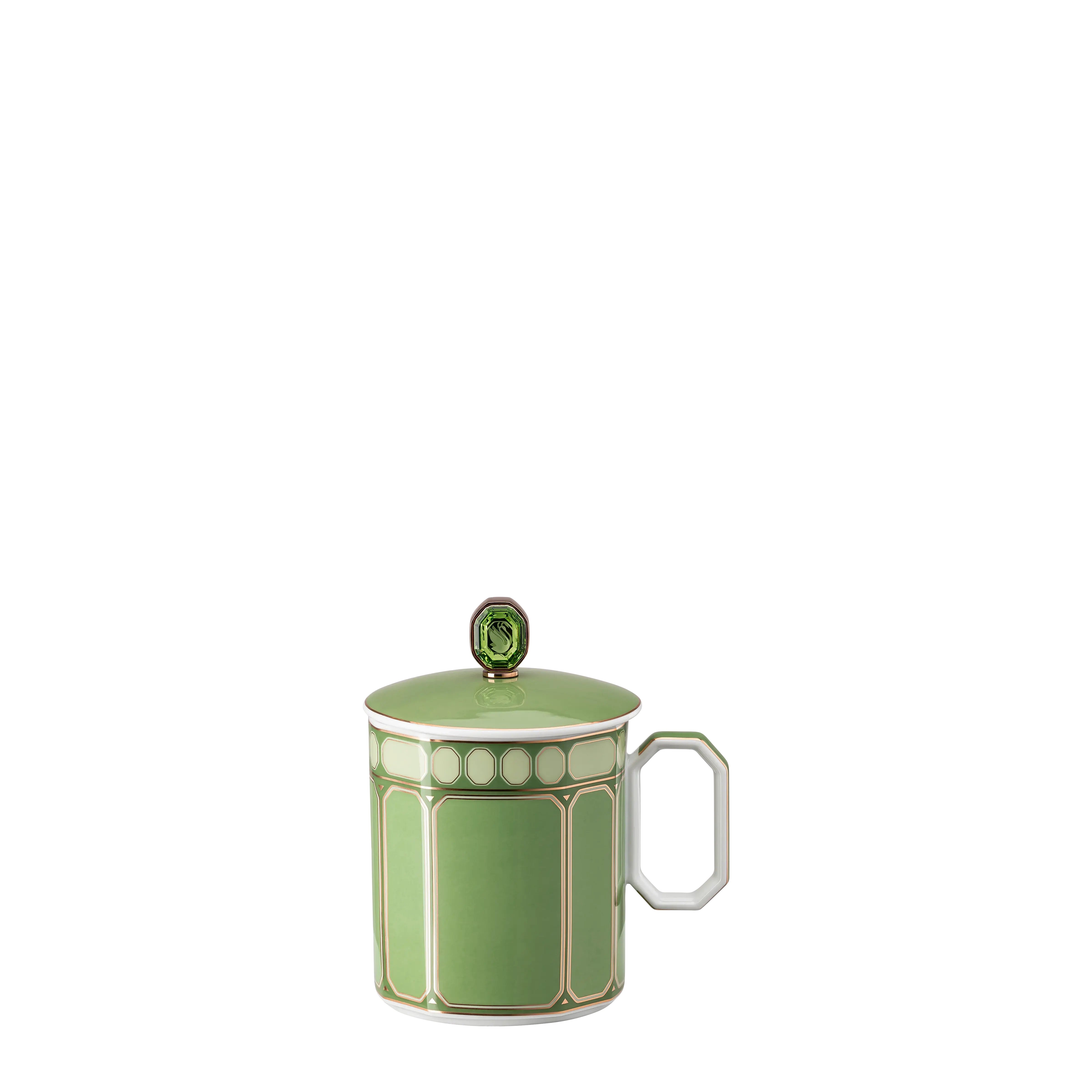 Signum mug with lid Porcelain/Green