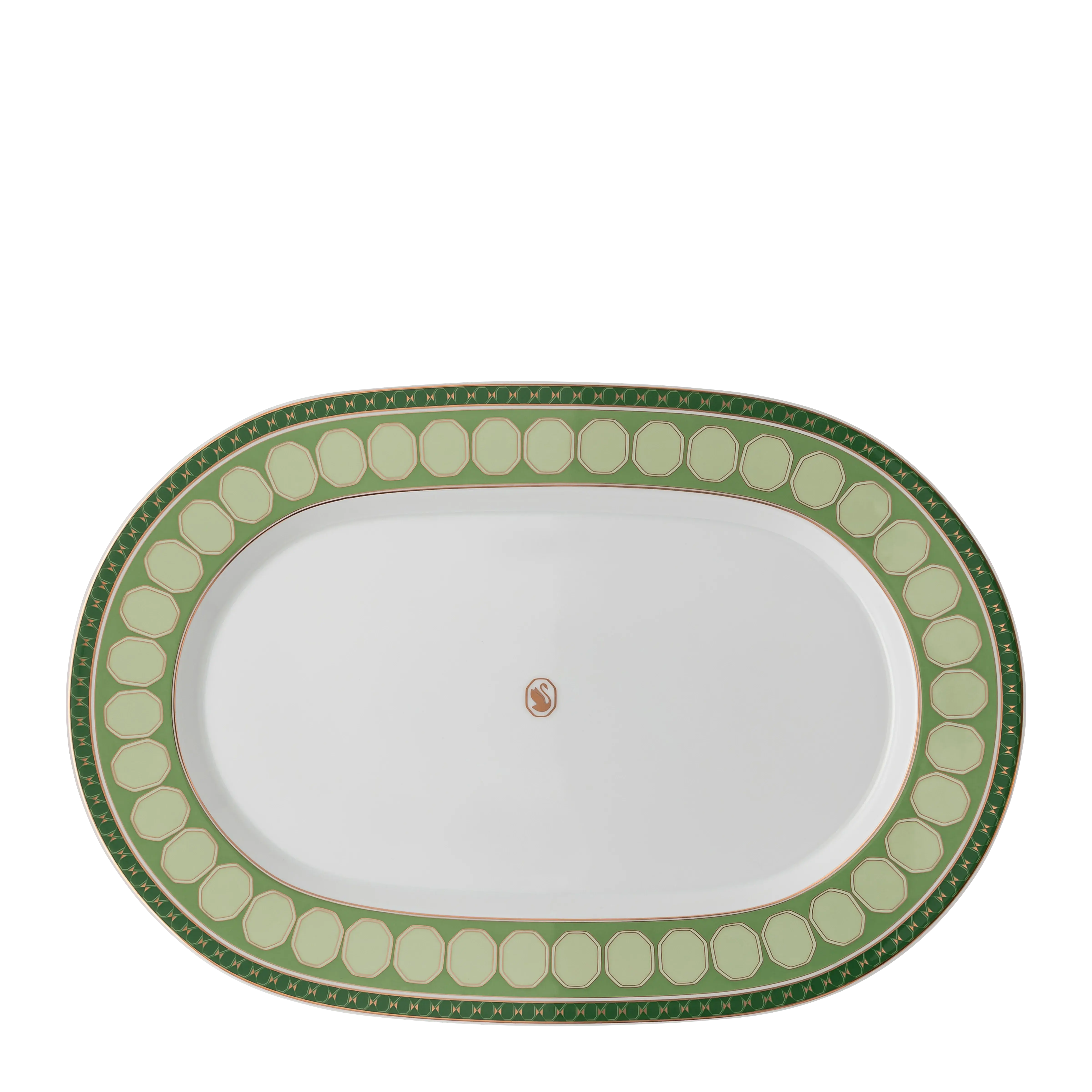 Signum platter plate Porcelain/Large/Green
