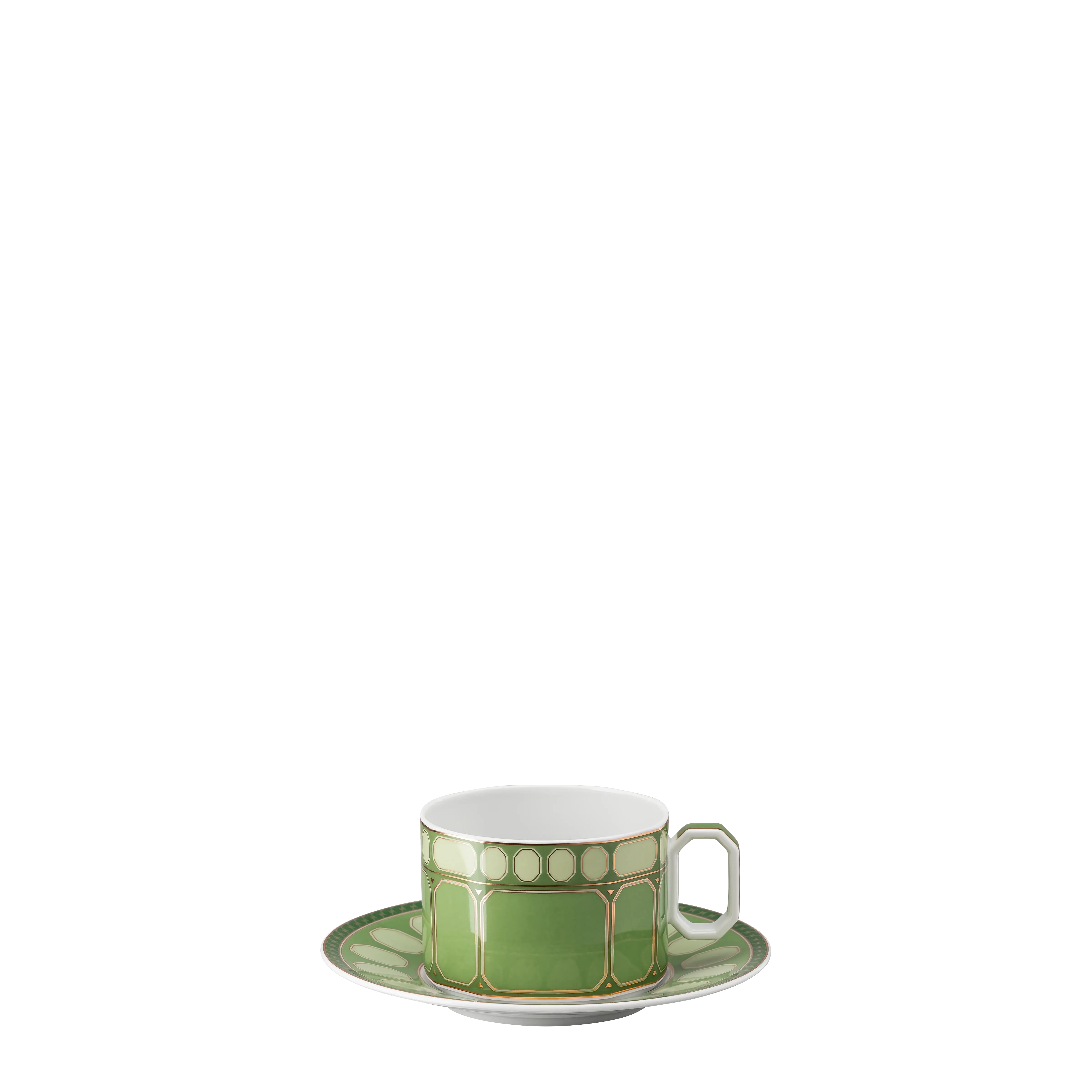 Signum teacup with saucer Porcelain/Green