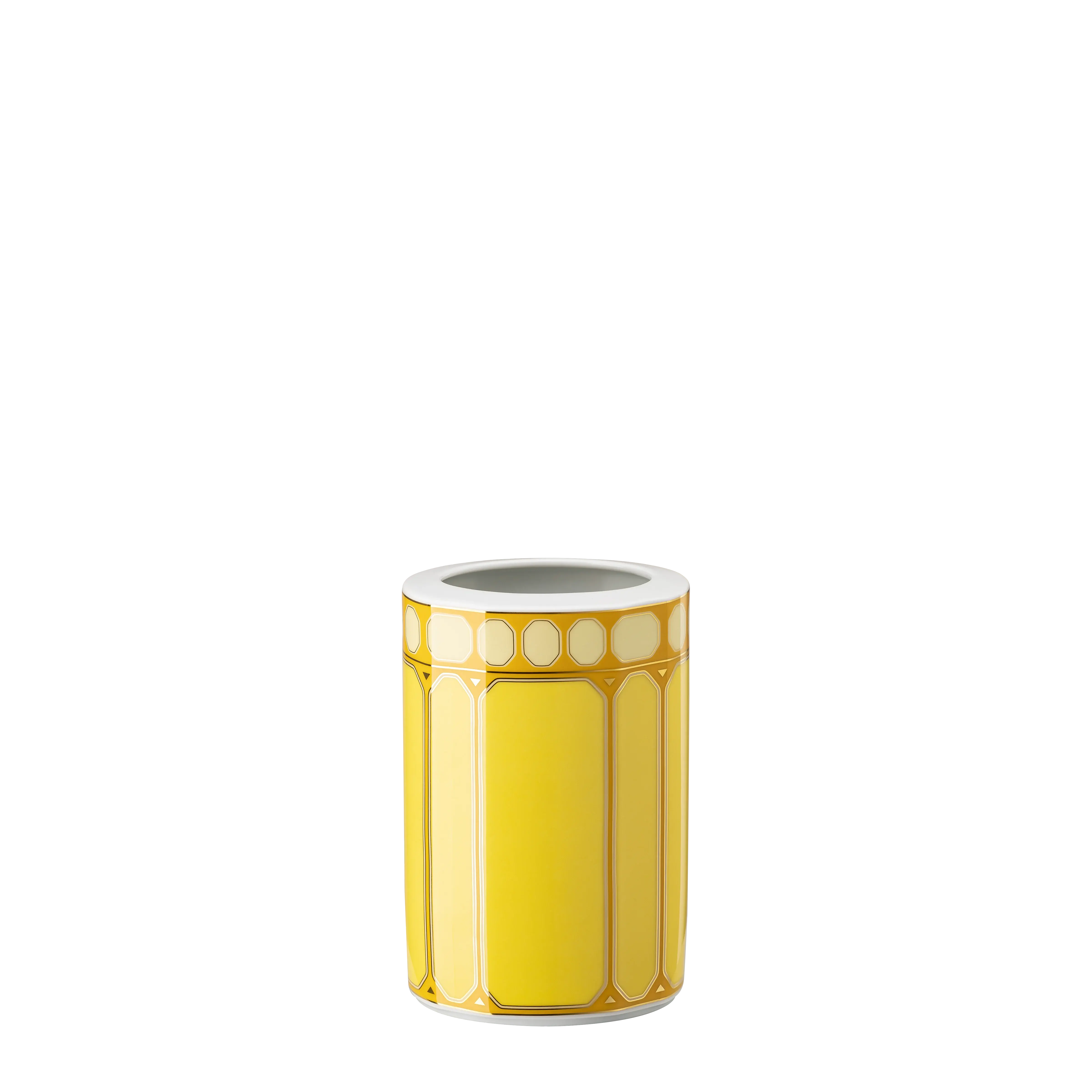 Signum vase Porcelain/Medium/Yellow