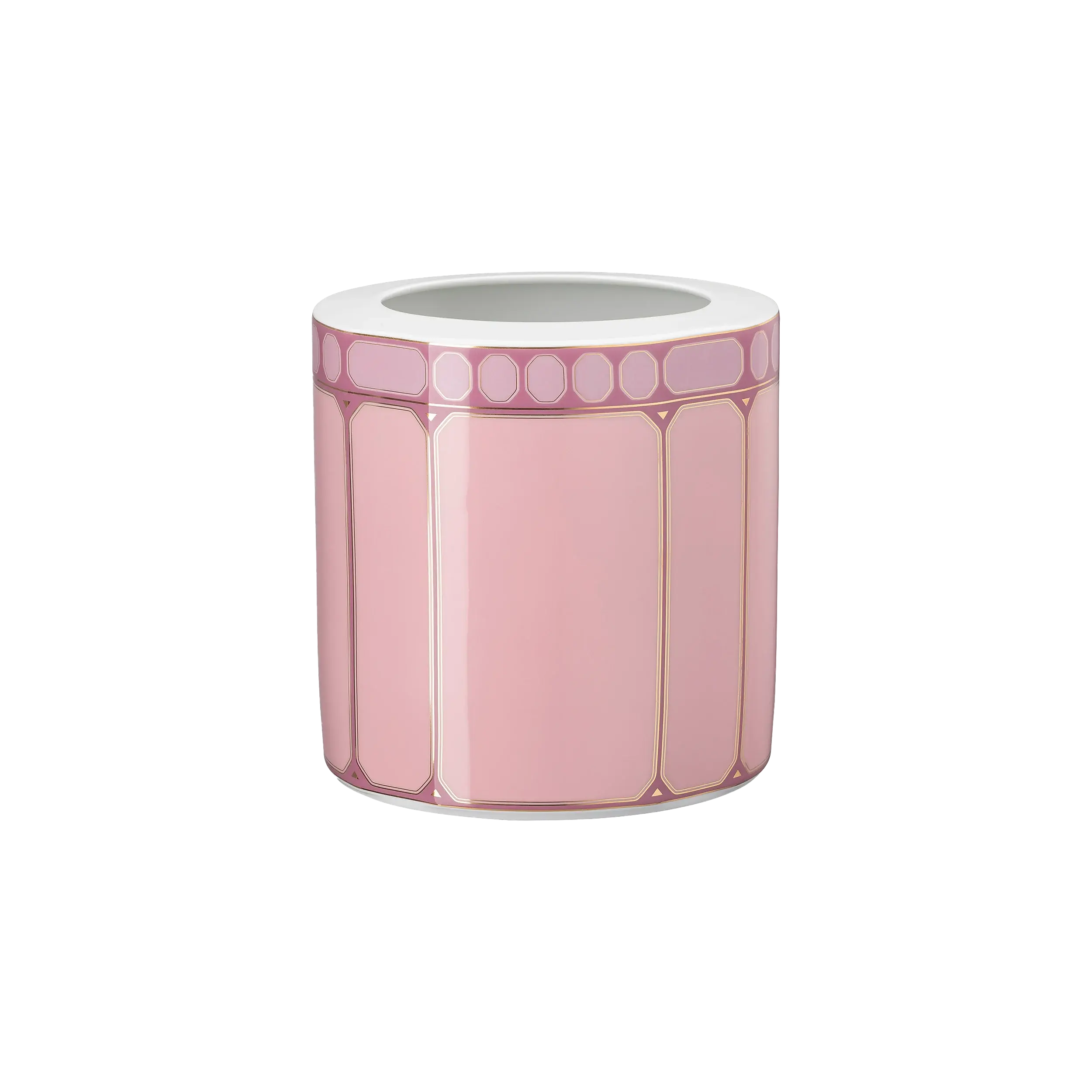 Signum vase Porcelain/Wide/Pink