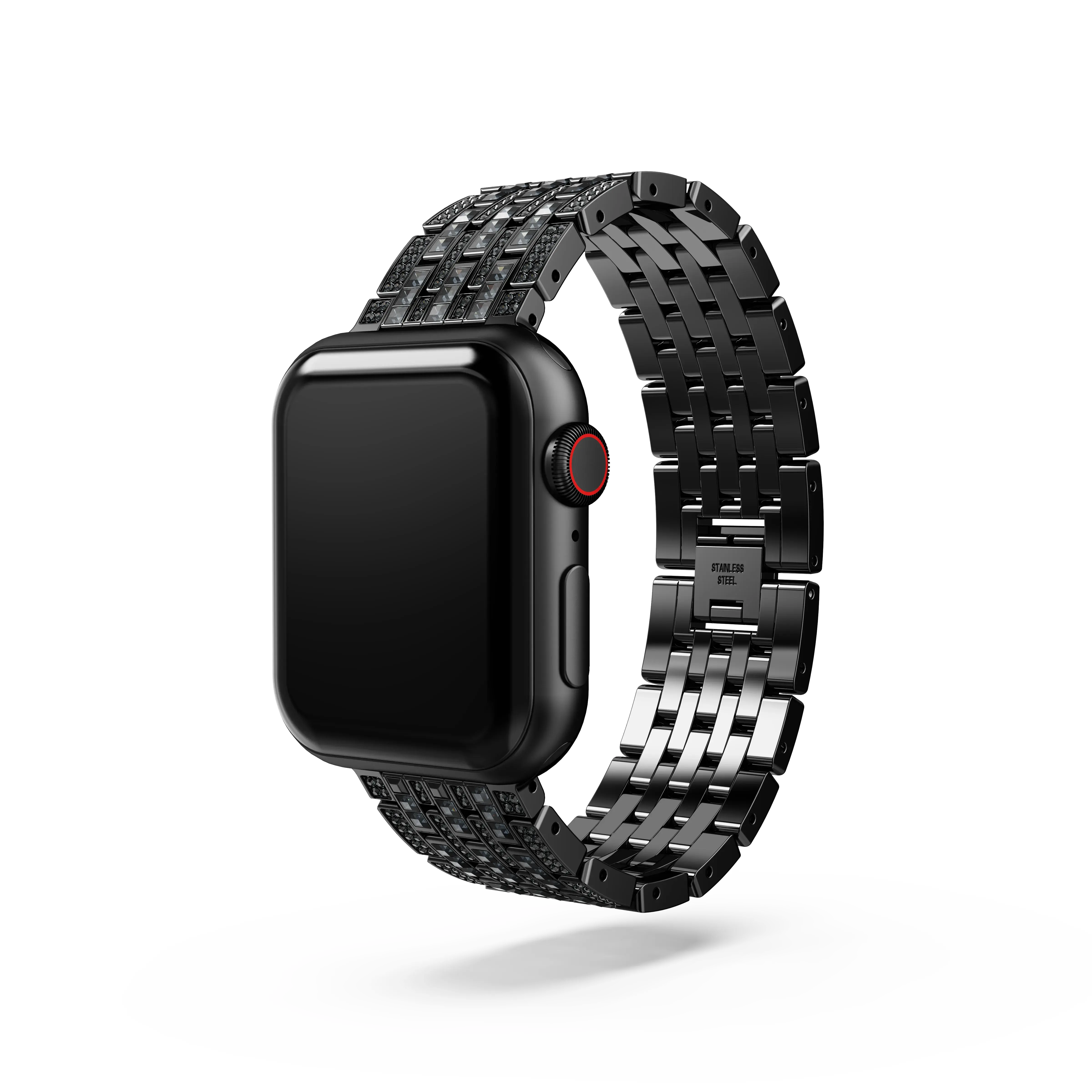 Sparkling princess strap For Apple Watch® 40mm & 41mm/Black/Black finish