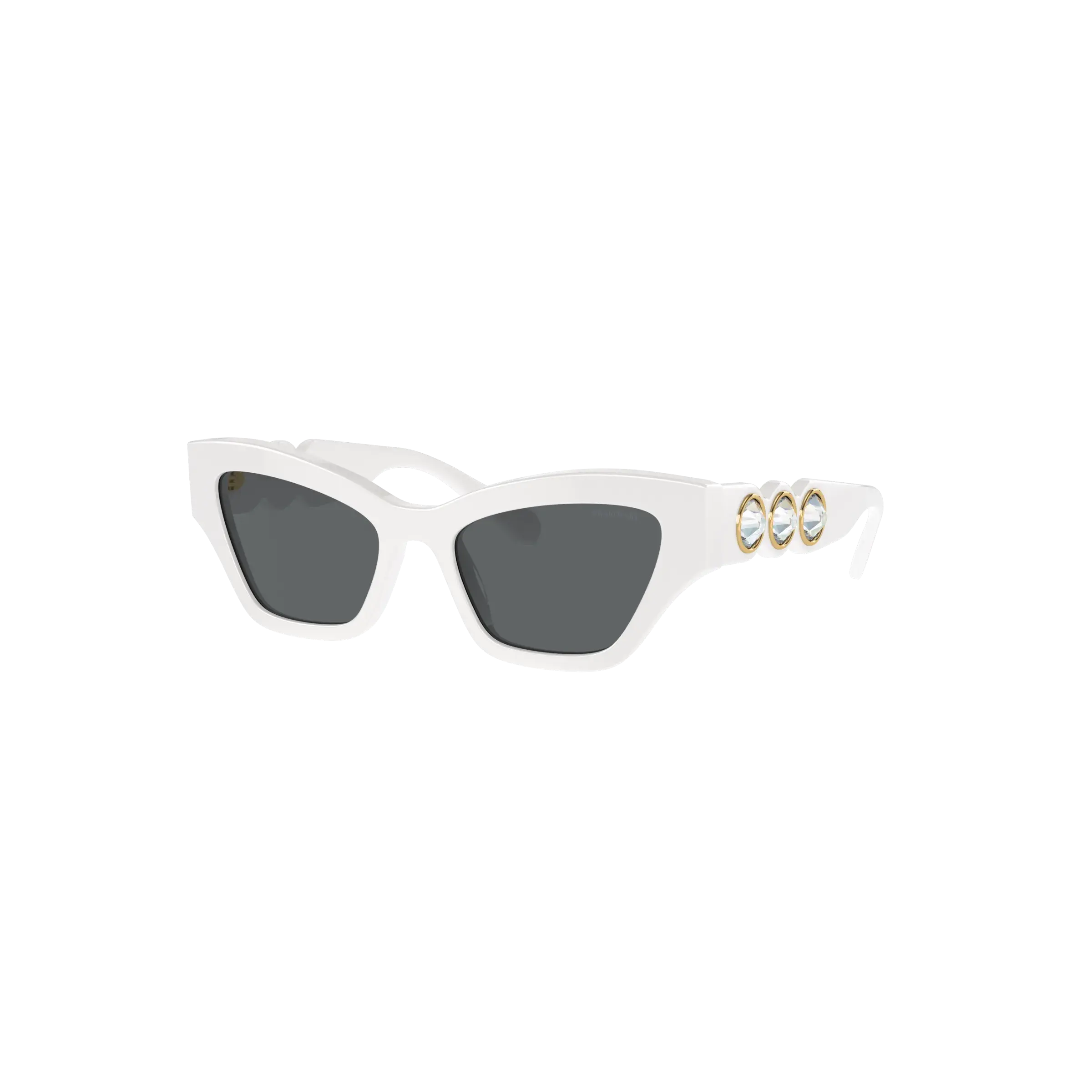 Sunglasses Cat-eye shape/White