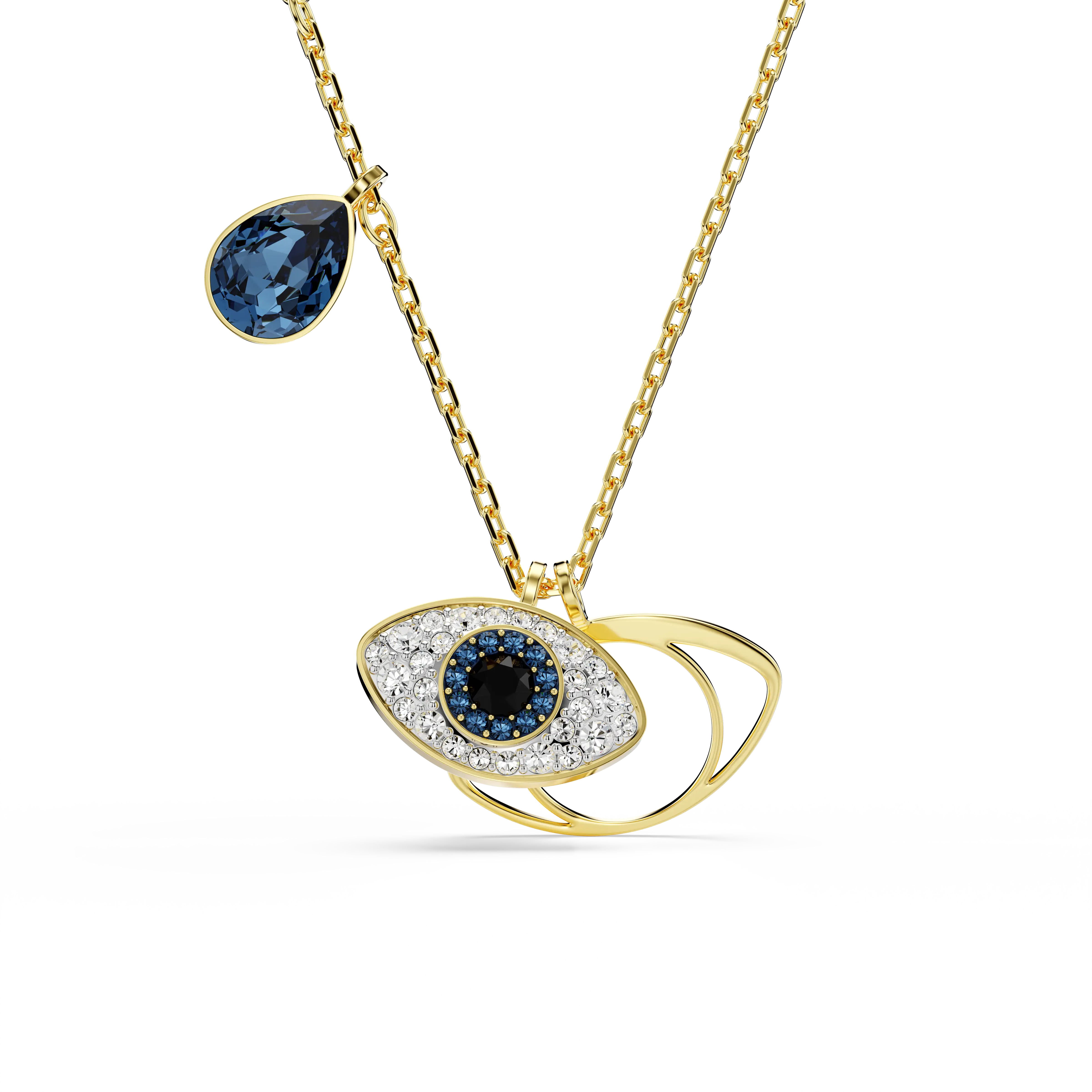 Symbolica pendant Evil eye/Blue/Gold-tone plated