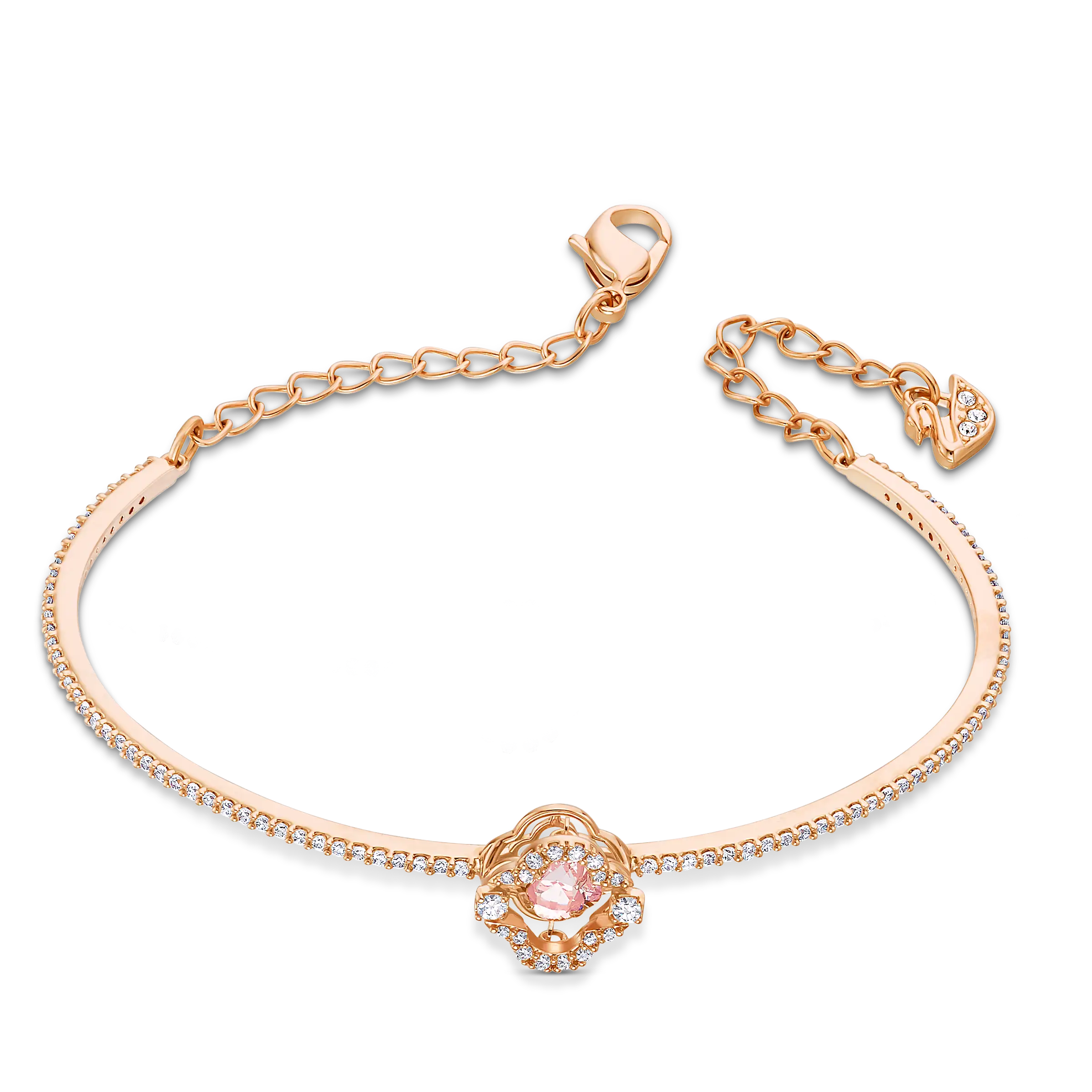 una-bangle-clover-pink-rose-gold-tone-plated-swarovski-5516476-2.webp