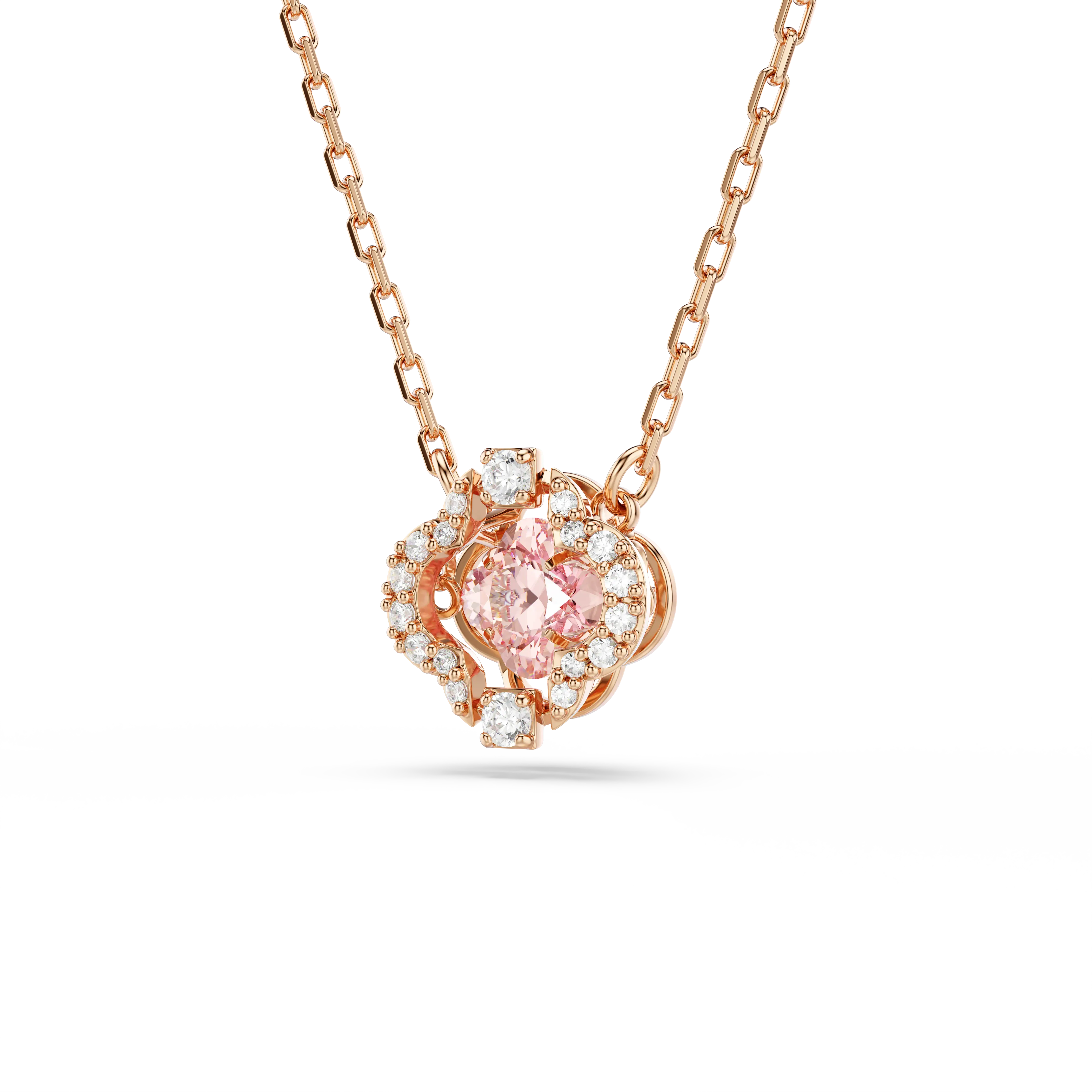 una-necklace-clover-pink-rose-gold-tone-plated-swarovski-5514488-3.webp
