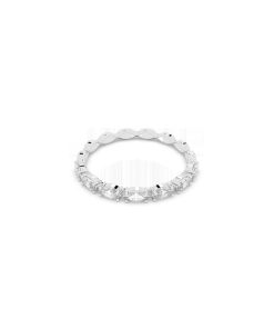 Vittore ring Marquise cut/White/Rhodium plated